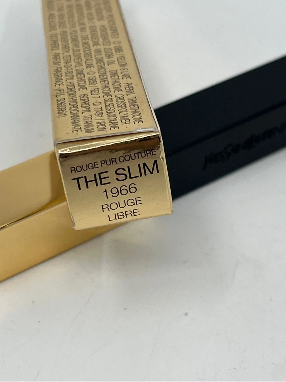 Yves Saint Laurent The Slim Leather-Matte Lipstick 1966 Rouge Libre .08 Oz.
